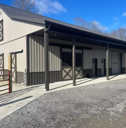 Horse barn